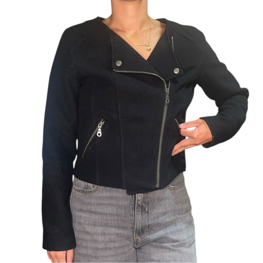 Women's Black Recycled Wool Jacket